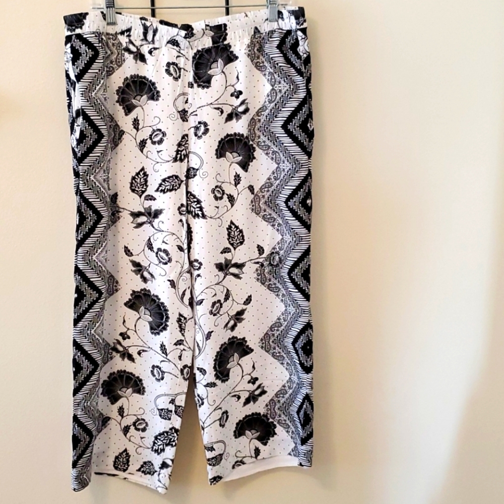 Anthropologie Ett Twa Cropped Rayon Pants Large